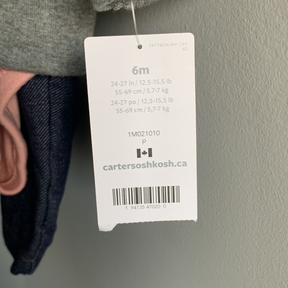 Carter’s Baby Girl NWT 3-piece Outfit Set - Picture 4 of 4